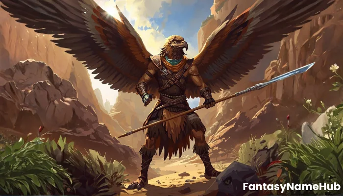 Birdfolk Names Male