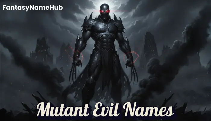 Mutant Evil Names Mutant Evil Names