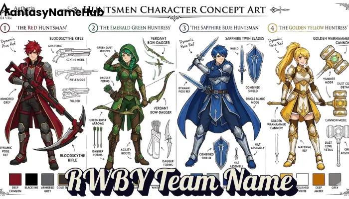 RWBY Team Names Spreadsheet