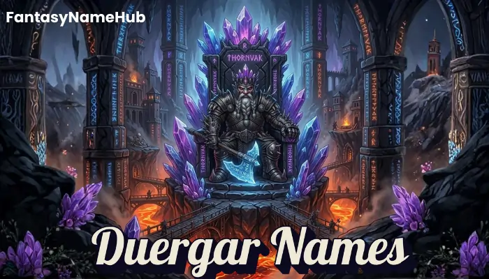 Duergar Clan Names