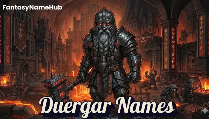 Duergar Names BG3