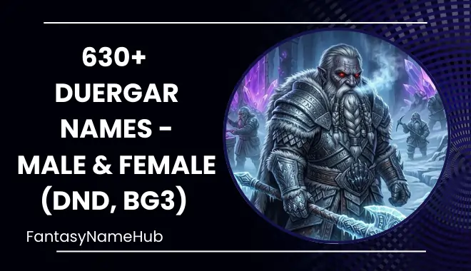 Duergar Names Generator