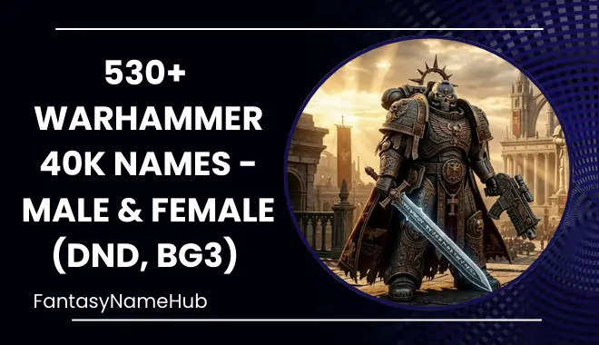 Warhammer 40k Names Generator