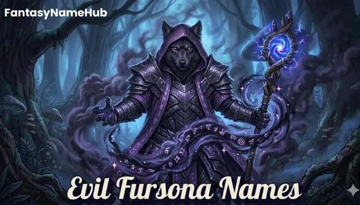 Evil Fursona Names