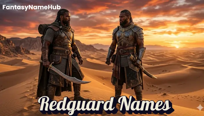 Redguard Names Oblivion