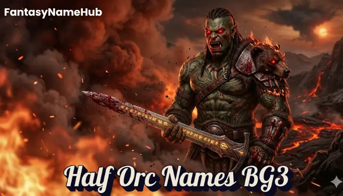 Half Orc Names BG3