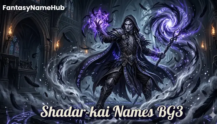 Shadar-kai Names BG3